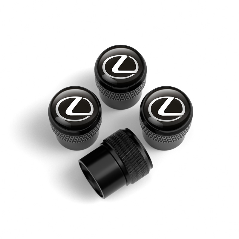 5-Pack Silver Metal Tire Valve Stem Caps – Universal Fit For Lexus & More