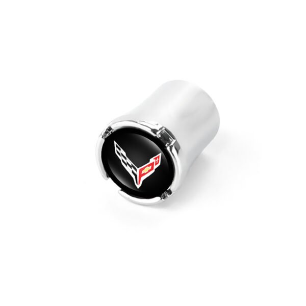 5Pcs Chrome Aluminium Tire Valve Caps For Chevrolet Corvette C8