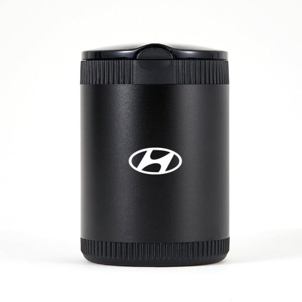 Hyundai Black Laser Engraved Portable Led Ashtray ( Large )