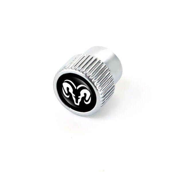 5Pcs Metal Aluminium Tire Valve Caps For Dodge Ram