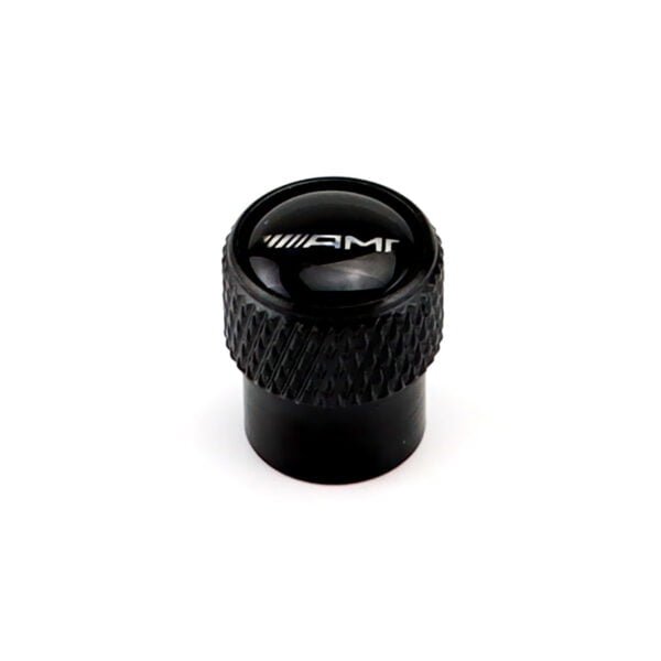 5Pcs Aluminum Black Tire Valve Caps For AMG