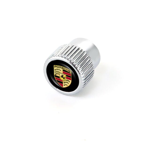 5Pcs Metal Aluminium Tire Valve Caps For Porsche