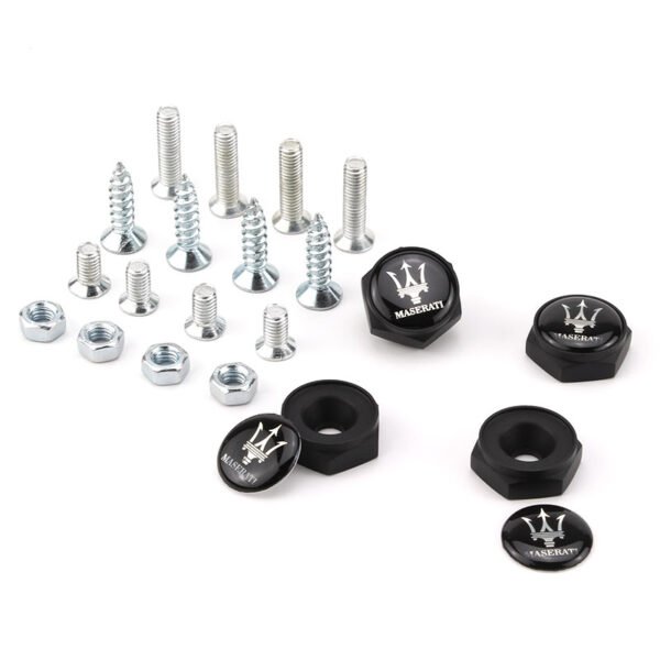 Maserati Black License Plate Bolts - Image 3