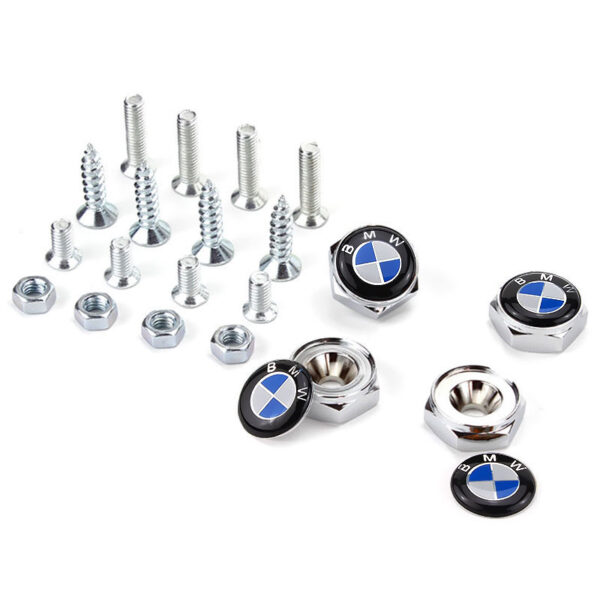 BMW Silver License Plate Bolts - Image 3
