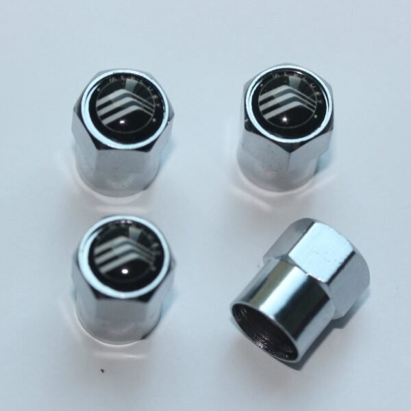 Mercury Black Tire Valve Caps - Plus Free Extra Cap