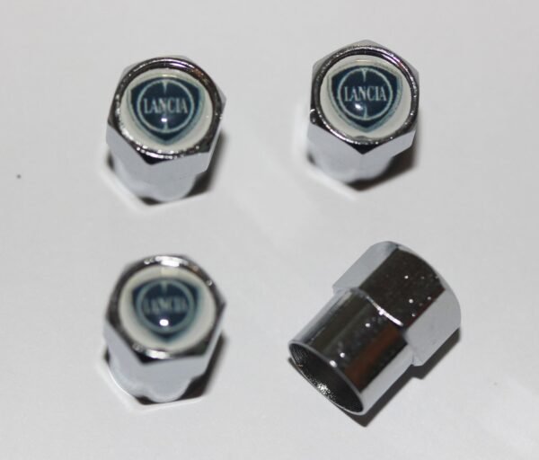 Lancia Tire Valve Caps - Plus Free Extra Cap