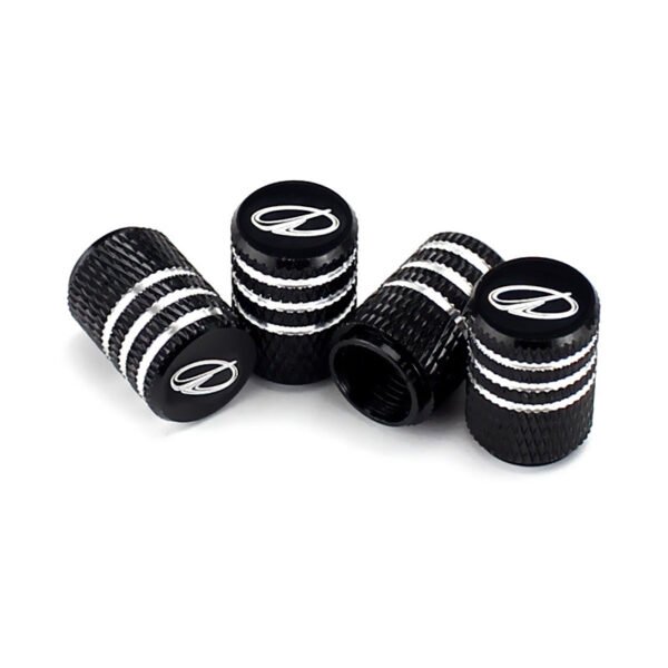 5Pcs Black Laser Etched Tire Valve Caps For Oldsmobile