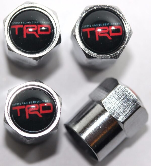 TRD Black Tire Valve Caps - Plus Free Extra Cap